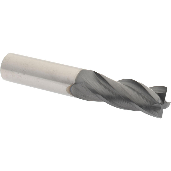 1/2" 4-Flute Solid Carbide Corner Radius End Mill, AlCrTiN - Accupro 95139000