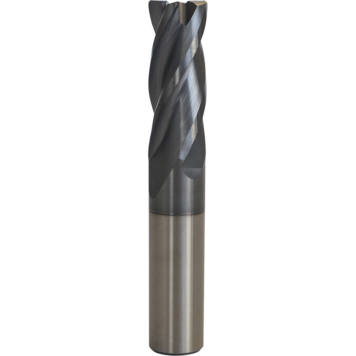 1/4" 4-Flute Solid Carbide Corner Radius End Mill, AlCrTiN - Accupro 95170364