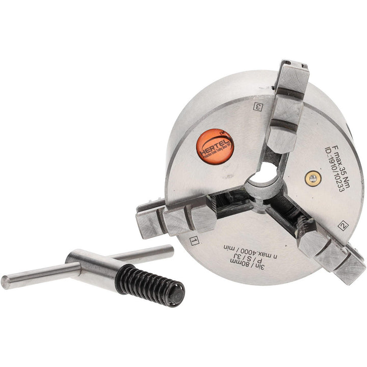 3-Jaw Lathe Chuck - Hertel 1-202-0300
