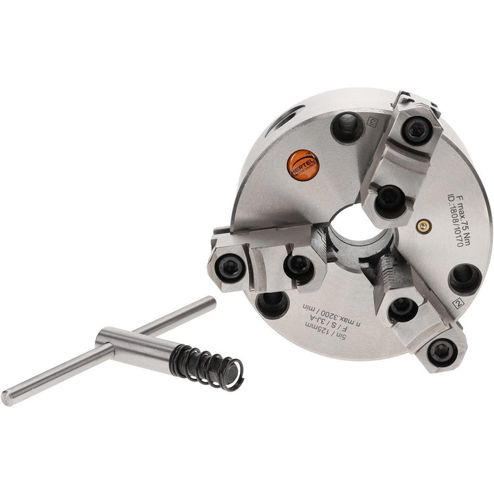 3-Jaw Lathe Chuck - Hertel 1-201-0501