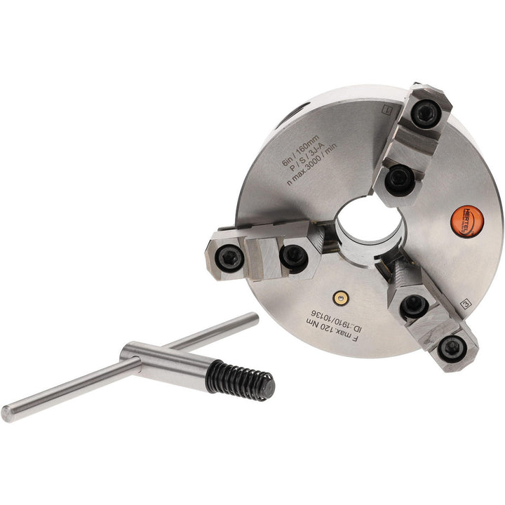 3-Jaw Lathe Chuck - Hertel 1-201-0600
