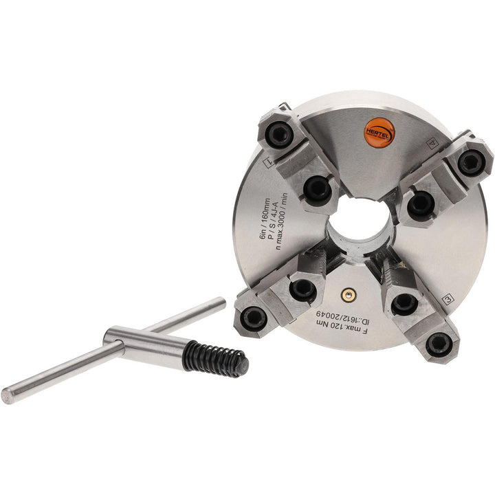 4-Jaw Lathe Chuck - Hertel 1-203-0600