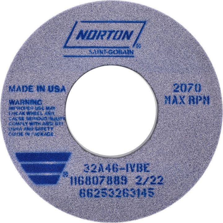 12 x 1-1/2" 46-Grit Aluminum Oxide Grinding & Cutoff Wheel - Norton 66253263145