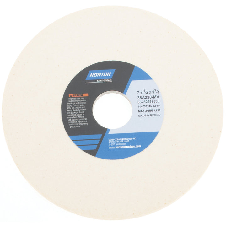 7 x 1/4" 220-Grit Aluminum Oxide Grinding & Cutoff Wheel - Norton 66252939530