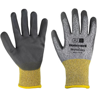 Small Gray; Yellow HPPE; Fiberglass Cut, Puncture & Abrasion-Resistant Gloves - Honeywell WE22-7313G-7/S