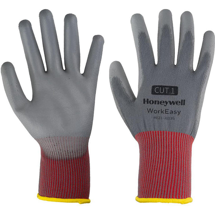 X-Large Gray; Red Polyester Cut, Puncture & Abrasion-Resistant Gloves - Honeywell WE21-3313G-10/XL
