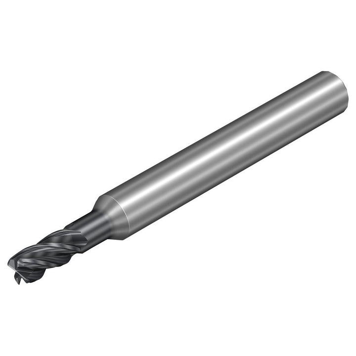 0.1181" 4-Flute Solid Carbide Corner Radius End Mill, AlCrN - Sandvik Coromant 8213480