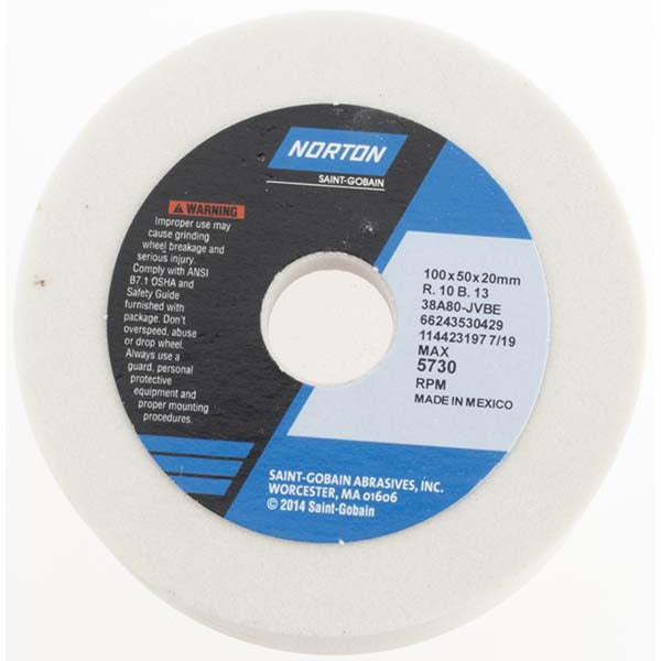80-Grit Aluminum Oxide Grinding & Cutoff Wheel - Norton 66243530429