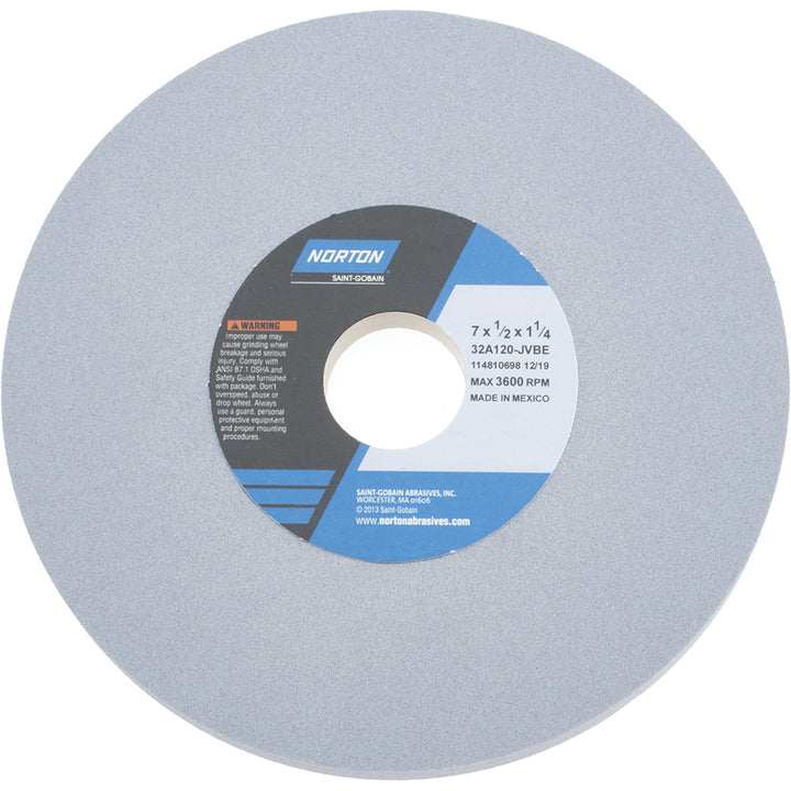 7 x 1/2" 120-Grit Aluminum Oxide Grinding & Cutoff Wheel - Norton 66252941016
