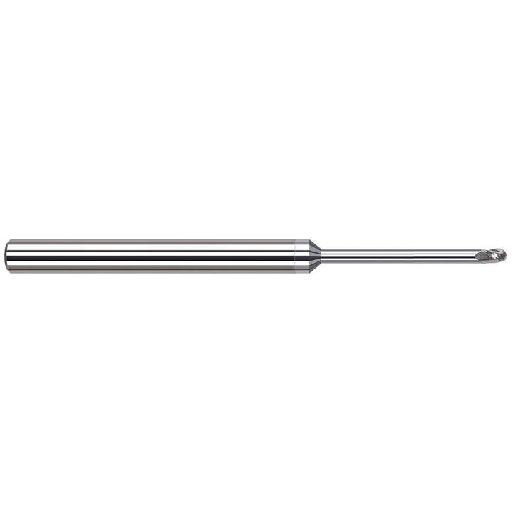 1/8" 3-Flute Solid Carbide Ball End Mill, TiB2 - Harvey Tool 879508-C8