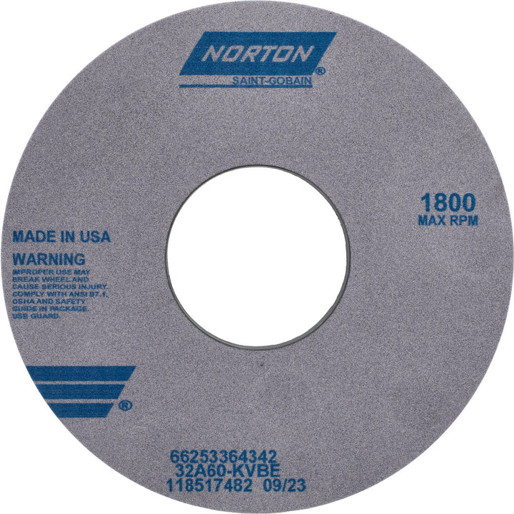 14 x 1-1/2" 60-Grit Aluminum Oxide Grinding & Cutoff Wheel - Norton 66253364342