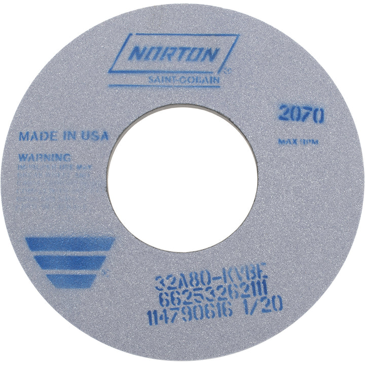 12 x 1/2" 80-Grit Aluminum Oxide Grinding & Cutoff Wheel - Norton 66253262111