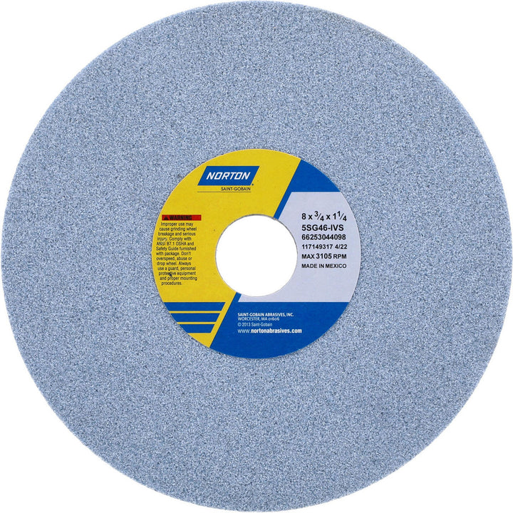 8 x 3/4" 46-Grit Ceramic Grinding & Cutoff Wheel - Norton 66253044098