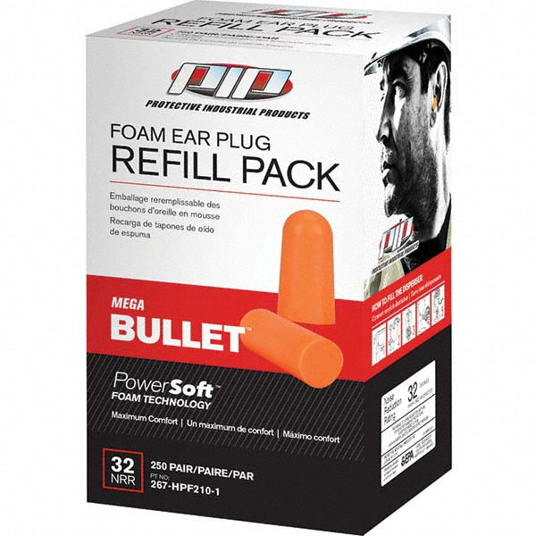 32.00dB Universal Orange Ear Plugs - PIP 267-HPF210-1