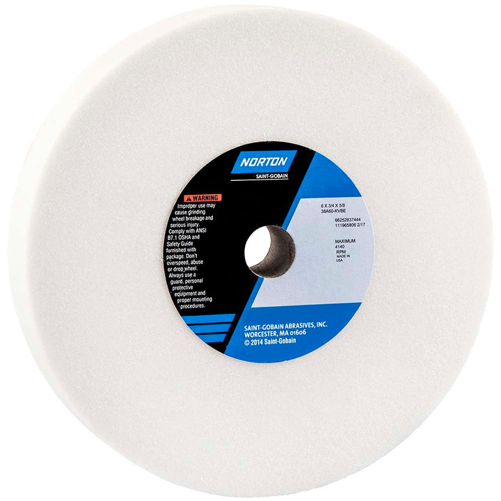 6 x 3/4" 60-Grit Aluminum Oxide Grinding & Cutoff Wheel - Norton 66252837444