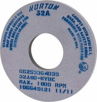 14 x 1" 80-Grit Aluminum Oxide Grinding & Cutoff Wheel - Norton 66253364039