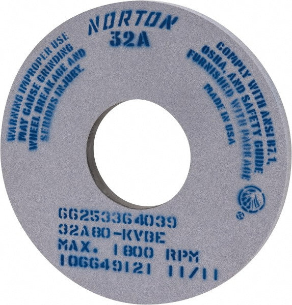 14 x 1" 80-Grit Aluminum Oxide Grinding & Cutoff Wheel - Norton 66253364039