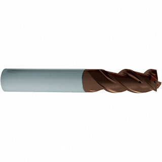 1/4" 3-Flute Solid Carbide Corner Radius & Corner Chamfer End Mill, TiAlSiN - Guhring 9068730063500