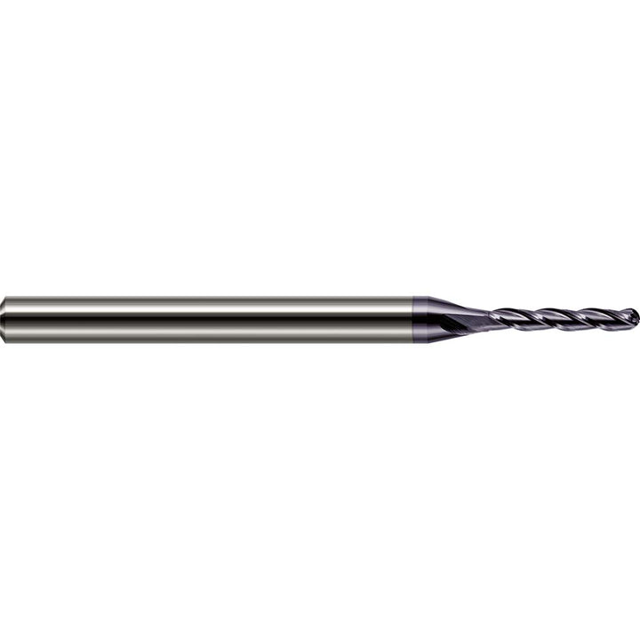 1/32in" 3-Flute Solid Carbide Ball End Mill, AlTiN - Harvey Tool 32231-C3