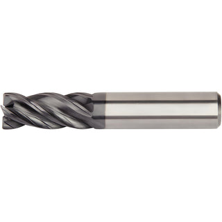 3/8" 4-Flute Solid Carbide Corner Radius End Mill, AlTiN - Kennametal 6676383