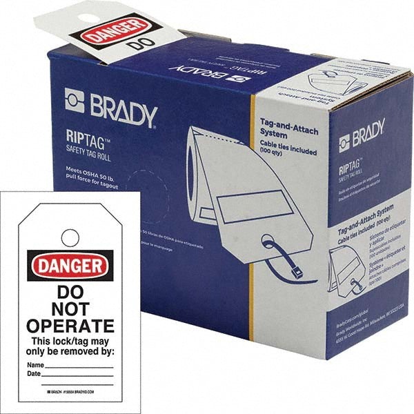 DO NOT OPERATE This lock/tag may only be removed by: Name __ Tag - Brady 150503
