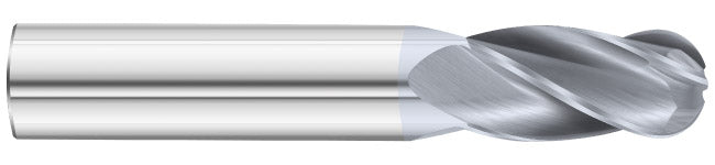 5/8" 4-Flute TiCN Ball End Mill - Fullerton 30371