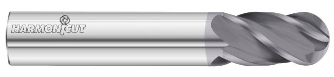 1/8" 4-Flute FULCOAT 18 Ball End Mill - Fullerton 34081