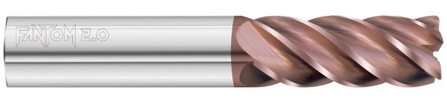 0.6299" 5-Flute FULCOAT 20 Corner Radius End Mill - Fullerton 37684