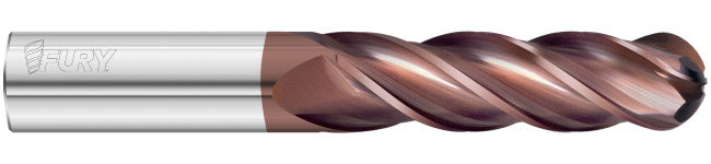 3/8" 4-Flute FULCOAT 20 Ball End Mill - Fullerton 35031