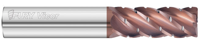 3/8" 4-Flute FULCOAT 20 Corner Radius End Mill - Fullerton 35602