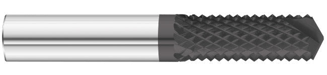 1/4" 10-Flute FULCOAT 01 Style D - 135° Drill Point Router - Fullerton 25270