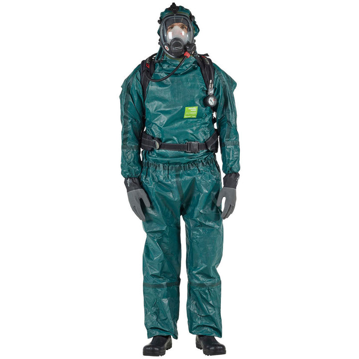 Small Green Chemical-Resistant Protective Garment - Ansell GR40-T-92-151-02