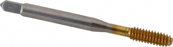 #10-24 UNC High-Speed Steel Tap, TiN - Balax 11964-01T