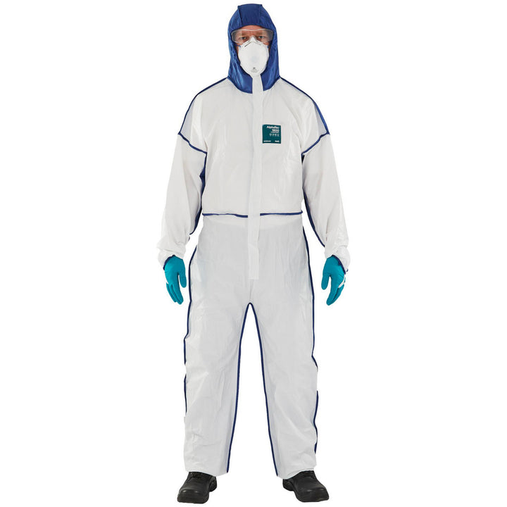 2X-Large Blue; White Protective Garment - Ansell WN18-B-92-195-06