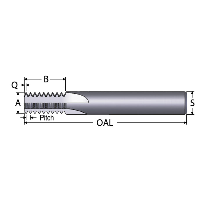 Straight Flute Thread Mills - Scientific Cutting Tools TM140-28