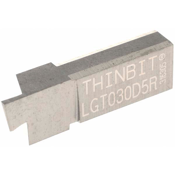 Solid Carbide Insert, Grade Dura-Max 5000 - Thin Bit LGT030D5R