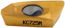 EDPT180512PDSRGD Solid Carbide Insert, Grade KC725M, TiAlN - Kennametal 2460124