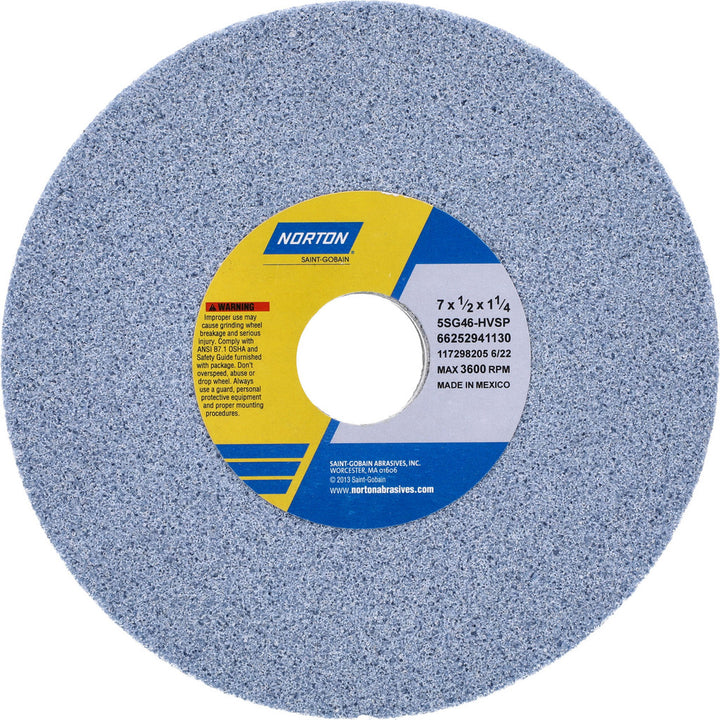 7 x 1/2" 46-Grit Ceramic Grinding & Cutoff Wheel - Norton 66252941130