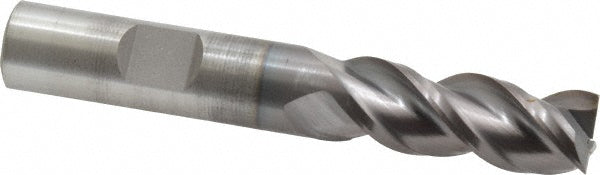 1/2" 3-Flute Powdered Metal Square End Mill, TiCN - Cleveland C40077