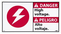 Danger - High Voltage Sign - AccuformNMC DBA3P