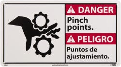 Danger - Pinch Points Sign - AccuformNMC DBA9R