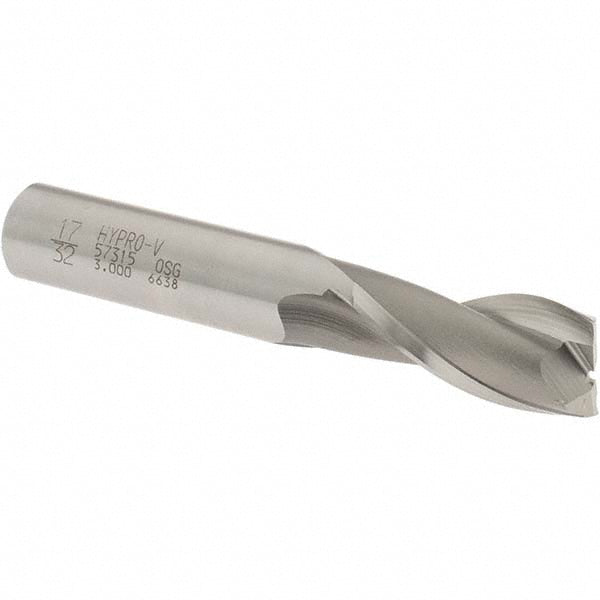 17/32" 2-Flute Vanadium High Speed Steel Square End Mill - OSG 5731500