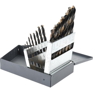 High Speed Steel Jobber Length Drill Bit, Gold Finish, 118° point - Michigan Drill 314S15