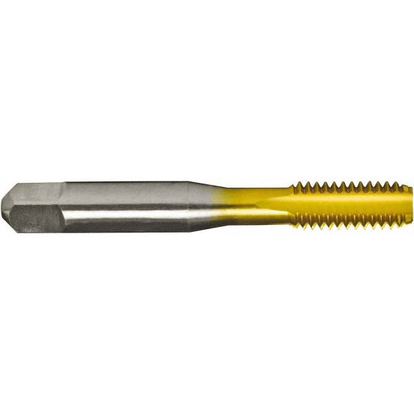 M6x1 Metric Coarse High-Speed Steel Standard Tap, TiN - Greenfield Threading 328444