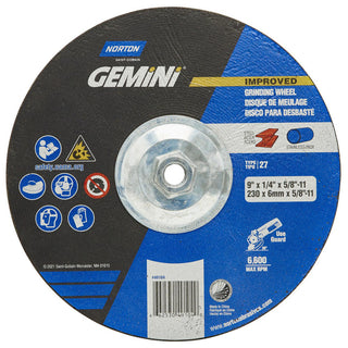 9 x 1/4" Aluminum Oxide Grinding & Cutoff Wheel - Norton 66253049104