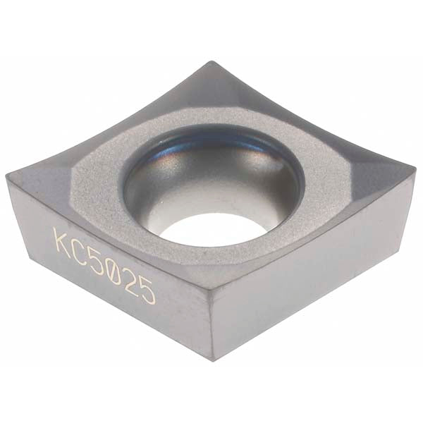 C - Diamond (Rhombic) 80-Deg 3/8" IC Carbide Insert, Grade KC5025, TiAlN - Kennametal 1866959