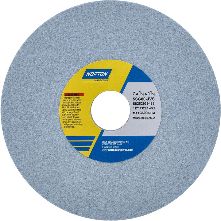 7 x 1/4" 80-Grit Ceramic Grinding & Cutoff Wheel - Norton 66252939463