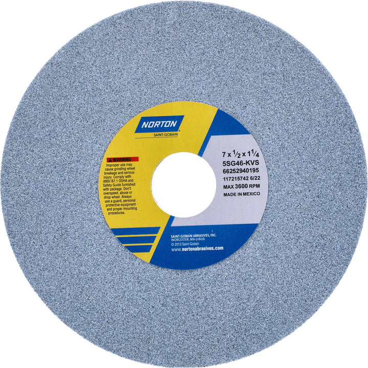7 x 1/2" 46-Grit Ceramic Grinding & Cutoff Wheel - Norton 66252940195