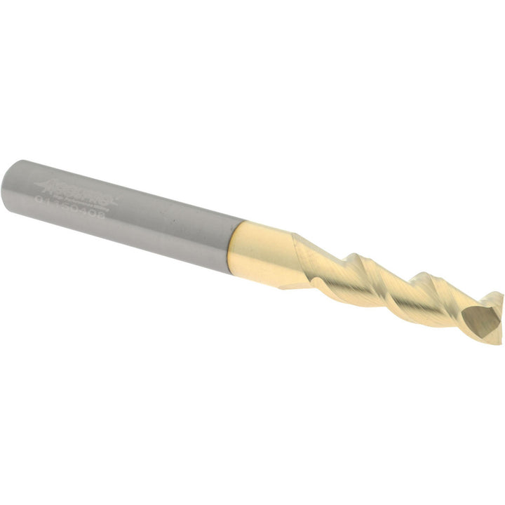 7/32" 2-Flute Solid Carbide Square End Mill, ZrN - Accupro 313006