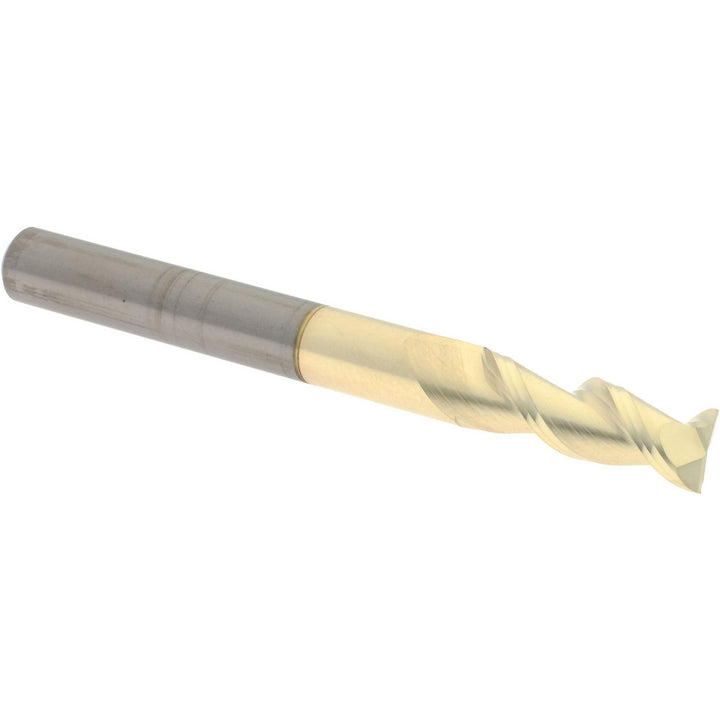 1/4" 2-Flute Solid Carbide Square End Mill, ZrN - Accupro 313039